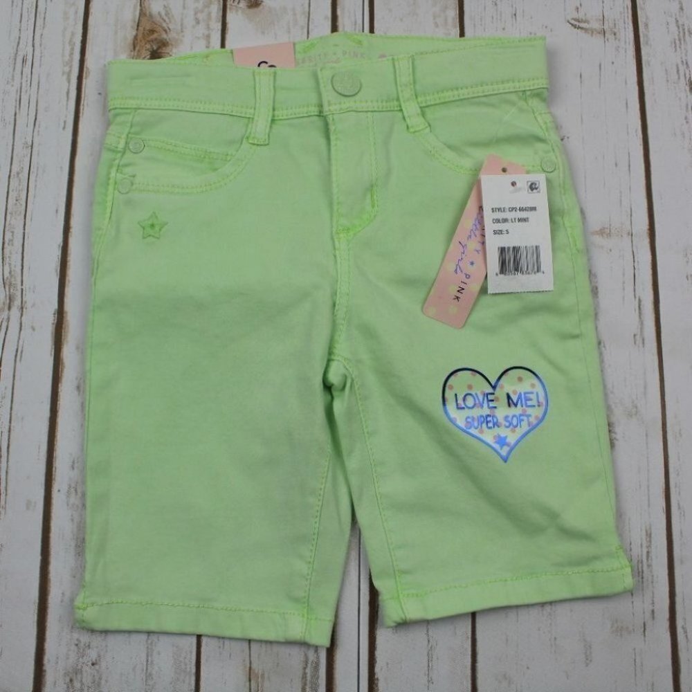 Celebrity Pink Twill Bermuda Shorts Girls Size 5